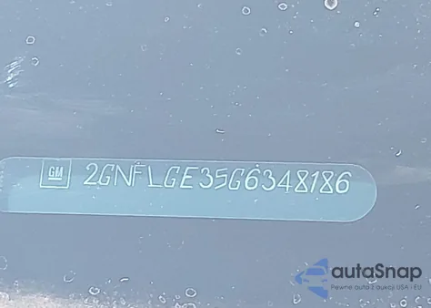 2016 Chevrolet Equinox Ltz from USA, damaged, VIN 2GNFLGE35G6348186